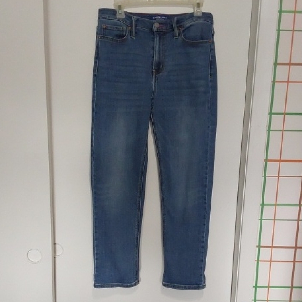 Scotch & Soda Mid-Wash Blue Cropped Jeans